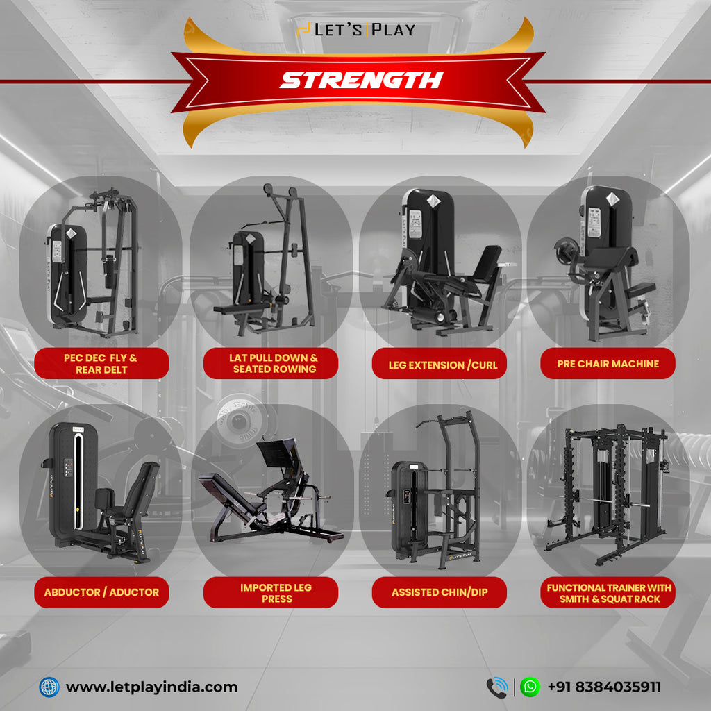 Let’sPlay® Complete Commercial Gym Setup with Equipment under 12.75 Lakhs