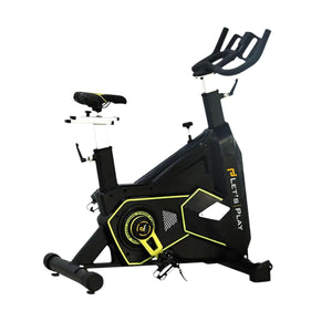 Let's Play® Sb-016 Commercial Spin Bike Exercise Cycle For Home Gym Fitness Workout Cardio Training, 25 Kg Flywheel, 50 Level Adjustable Resistance, Silent Belt Drive,150kg User Weight Support