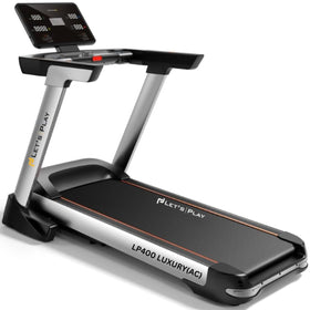 Let's Play® Automatic LP-400AC Treadmill for Home Foldable 6HP Peak AC Motor [5 Years Warranty on Motor] 16 Preset Program I Max 180Kg User Weight I Max Speed 22 Km/Hr - Bluetooth Speaker