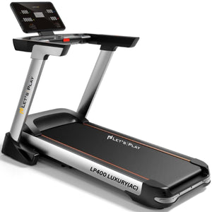 Let's Play® Automatic LP-400AC Treadmill for Home Foldable 6HP Peak AC Motor [5 Years Warranty on Motor] 16 Preset Program I Max 180Kg User Weight I Max Speed 22 Km/Hr - Bluetooth Speaker
