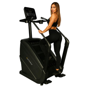 LET’S Play® Heavy Duty Stair Climber Stepper | Stair Master for Home & Commercial Gym Cardio | LCD Display, Climbing Mode, Heart Rate Monitor & 200Kg / 440Lbs Capacity for Full Body Workout