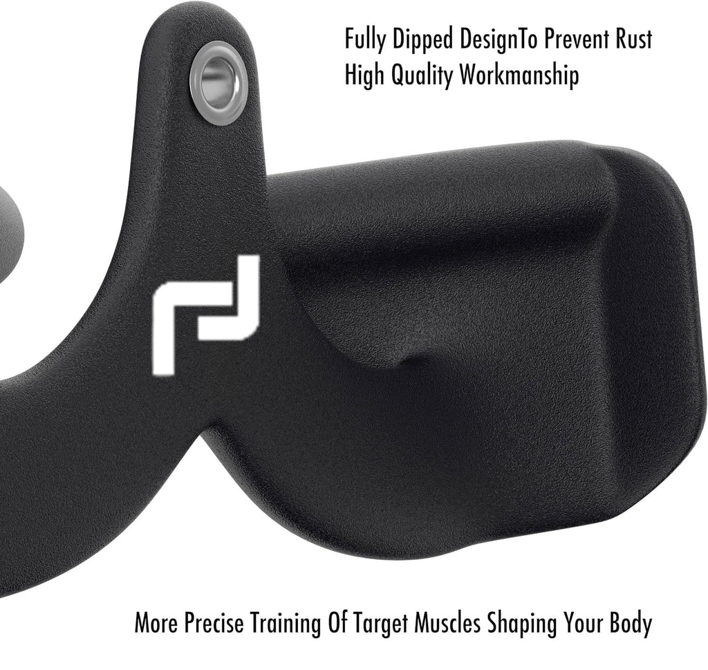 LET'S PLAY® LAT Pulldown & Tricep Press Down Cable Attachment, Cable Machine Attachments, Handles for Cable Machines. Pull Down, Press Down, Row, Triceps, Biceps & Lats, V-Shaped Bar