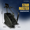 LET’S Play® Heavy Duty Stair Climber Stepper | Stair Master for Home & Commercial Gym Cardio | LCD Display, Climbing Mode, Heart Rate Monitor & 200Kg / 440Lbs Capacity for Full Body Workout