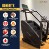 LET’S Play® Heavy Duty Stair Climber Stepper | Stair Master for Home & Commercial Gym Cardio | LCD Display, Climbing Mode, Heart Rate Monitor & 200Kg / 440Lbs Capacity for Full Body Workout