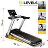 Let's Play® Automatic LP-400AC Treadmill for Home Foldable 6HP Peak AC Motor [5 Years Warranty on Motor] 16 Preset Program I Max 180Kg User Weight I Max Speed 22 Km/Hr - Bluetooth Speaker