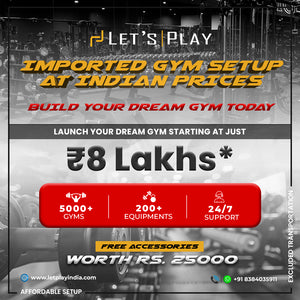 Let’sPlay® Complete Commercial Gym Setup with Equipment under 8 Lakhs