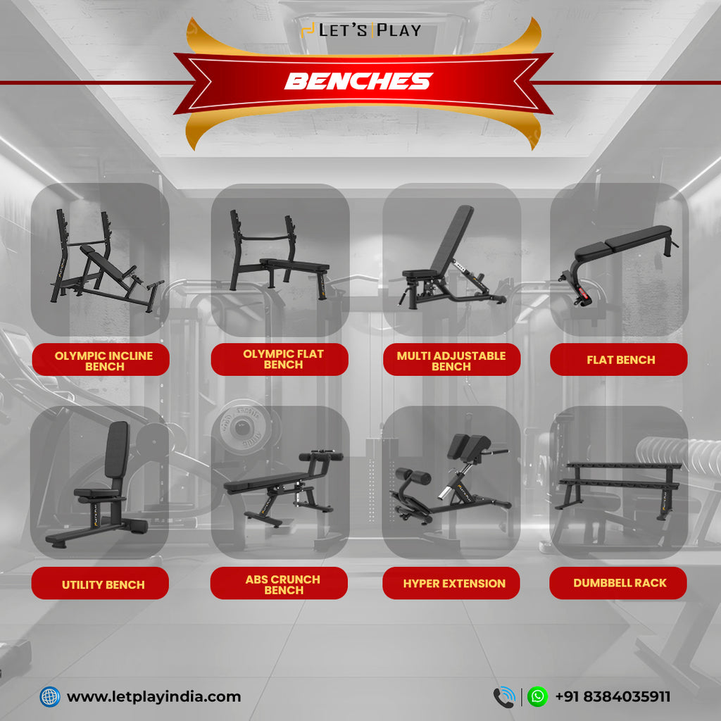 Let’sPlay® Complete Commercial Gym Setup with Equipment under 8 Lakhs