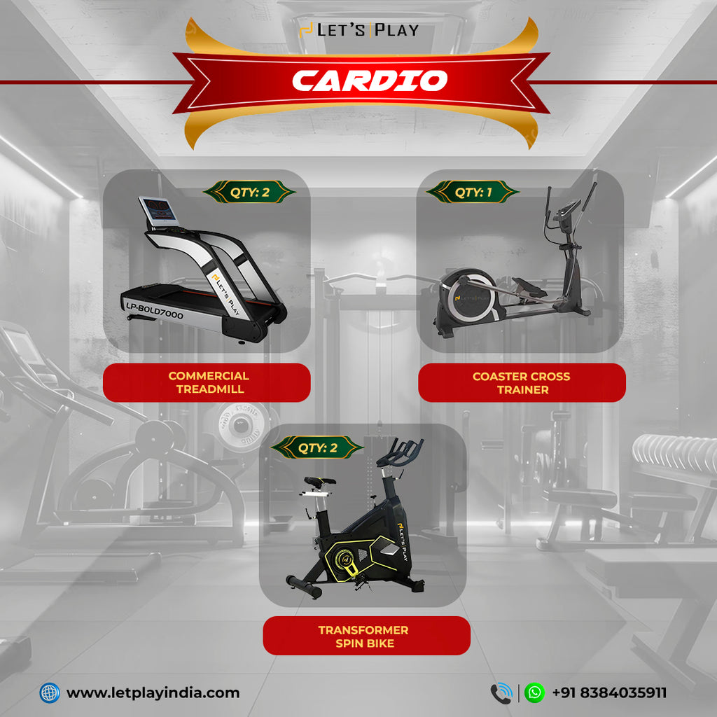 Let’sPlay® Complete Commercial Gym Setup with Equipment under 10 Lakhs