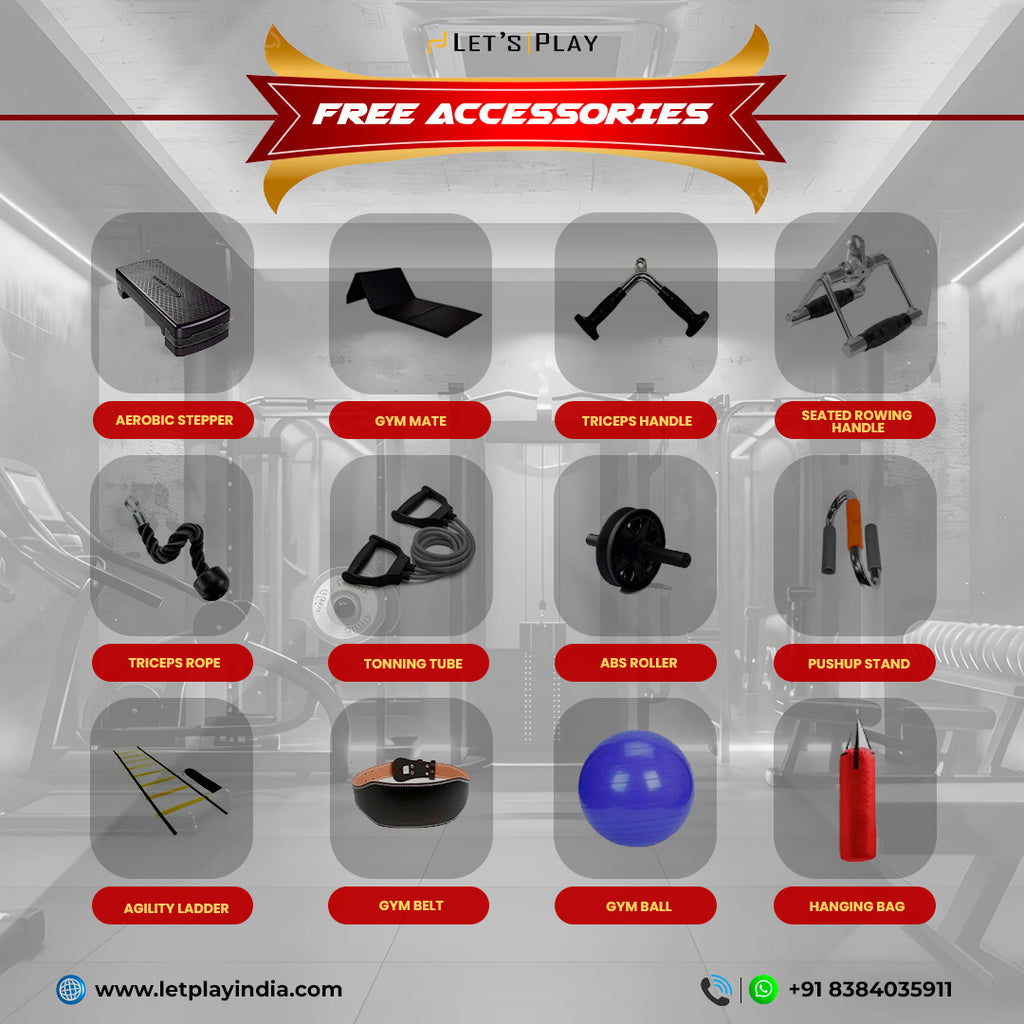 Let’sPlay® Complete Commercial Gym Setup with Equipment under 8 Lakhs