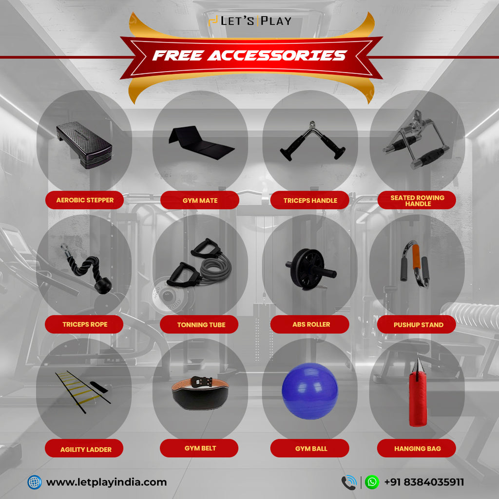 Let’sPlay® Complete Commercial Gym Setup with Equipment under 12.75 Lakhs