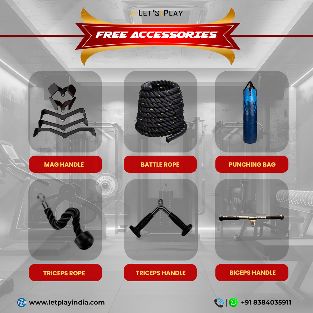 Let’sPlay® Complete Commercial Gym Setup with Equipment under 10 Lakhs