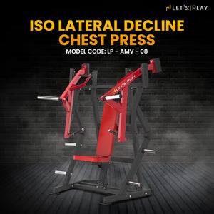 Let's Play Hammer Series ISO Lateral Decline Chest Press Machine.