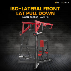 Let's Play Ultra Premium Hammer Series ISO Lateral Front Lat Pull Down Machine