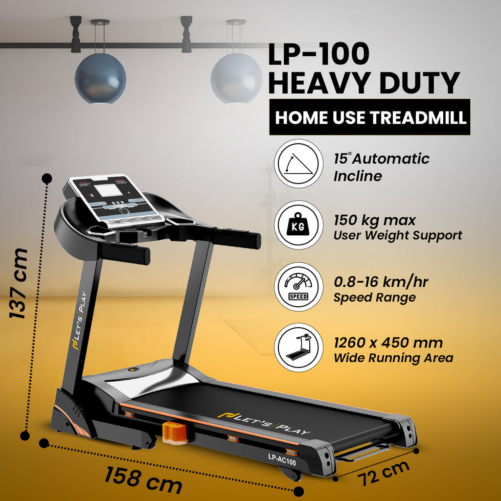 Let’s Play Walking Pad Treadmill for Home Foldable 4Hp Peak Dc Motor