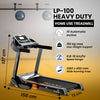 Let's Play® LP-100AC Professional Portable Automatic Treadmill for Home Use 3HP AC Motor (Peak 6 HP) Oil Less Belt Technology [5 Years Warranty on Motor] Foldable Running Machine - Bluetooth Speaker