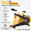 Let's Play® Magnetic Commercial Exercise Cycle for Home with 28 Kg Heavy-Duty Flywheel